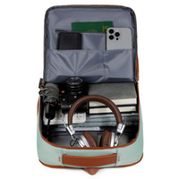 Nouveau sac à dos de voyage extensible haute capacité en polyester Oxford 20-35L avec compartiment pour ordinateur portable et bandoulière incurvée pour étudiant