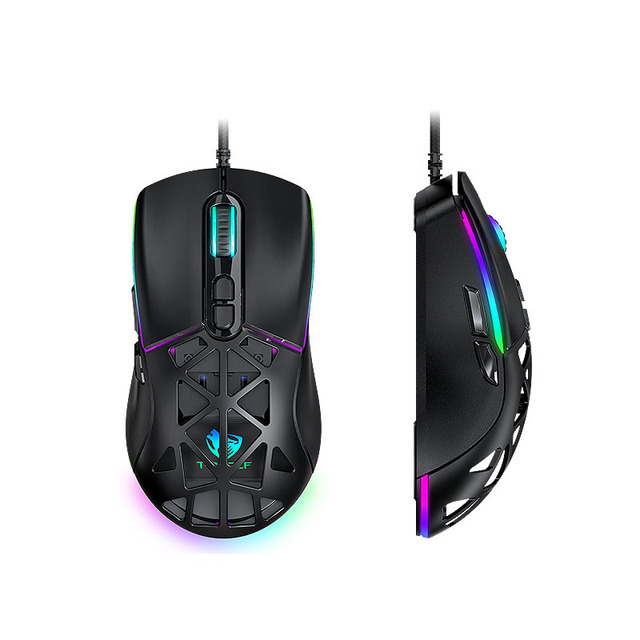 G520 Mouse Fashion Hollow Out Lightweight Ergonomics Game Wired Mouse RGB Office Game Mouse for Laptop PC