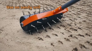 Nhiệm vụ nặng nề của nhãn hiệu thiết bị thông gió công cụ với 42 gai cỏ Spike thiết bị thông gió con lăn lăn cỏ thiết bị thông gió với 71 "có thể điều chỉnh xử lý - Product Image 5