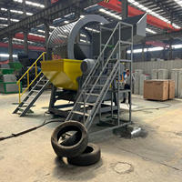 Broyeur de pneus de camion Broyeur de pneus à double arbre Grand pneu Extracteur de pneus automatique Prix de recyclage