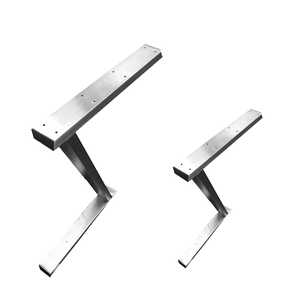 Prix d'usine, pieds en acier inoxydable pour meubles, pieds de table à manger en métal, <span class=keywords><strong>base</strong></span> de banc, pieds de table en forme de <span class=keywords><strong>Z</strong></span> à vendre - Product Image 4