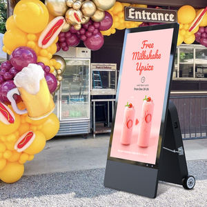 Pantalla Publicitaria Digital Portátil a Prueba de Agua de 43/55 Pulgadas con Batería, Quiosco para Exteriores con Clasificación IP65 - Product Image 1