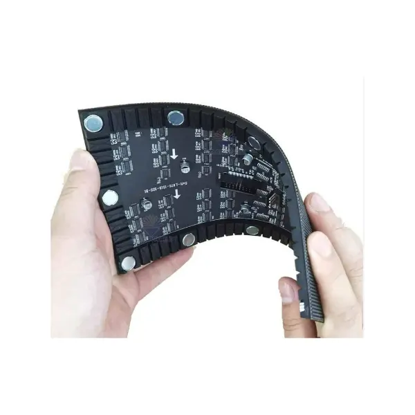 High Definition 360 Curve P1.5 P2 P2.5 P3 P4 Indoor Curved Soft Vertical Flexible Ads Display Screen Module For Advertising