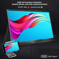 Moniteur portable universel Full HD 1080P 15,6 pouces, support pour ordinateur portable, moniteur portable