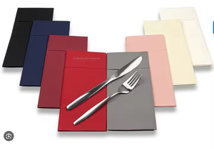 Vente en gros d'usine <span class=keywords><strong>de</strong></span> serviettes jetables Airlaid en lin qualité luxe pochette à couverts OEM papier hygiénique <span class=keywords><strong>de</strong></span> luxe imprimé en couleur - Product Image 6