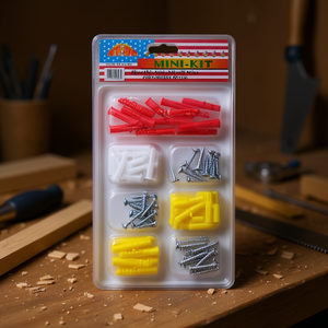 Mini Kit Assortment 6-8mm Plugs And <b>Screws</b> For Wood Projects - Product Image 2