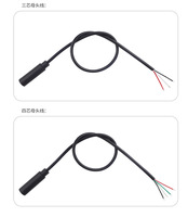 Câble audio auxiliaire PVC personnalisé 4 pôles 3 pôles 3,5 mm, combinaison argent et or pour haut-parleurs d'ordinateur, certifié OEM CE ROHS