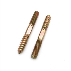 Móc Áo Bolt với Torx thép mạ kẽm nội thất tủ gỗ sửa chữa chủ đề KÉP ĐÔI kết thúc lag vít - Product Image 2