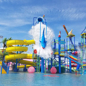 معدات حديقة مائية منزلق مائي من الفيبرجلاس للبيع - Product Image 4