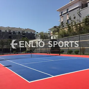 屋外および屋内マルチスポーツバスケットボールコート用のEnlio滑り抵抗インターロッキングスポーツフローリングタイル