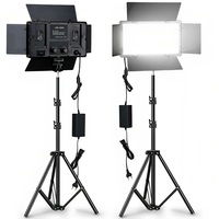 Pro LED 600 photographie LED panneau lumineux caméra téléphone Selfie diffusion en direct beauté maquillage Photo Studio vidéo Film film lampe plate
