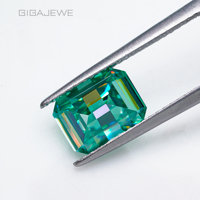 GIGAJEWE Pierre Moissanite 3.5ct naturelle Pixel Cut 7*9mm Belle pierre libre de haute qualité colorée