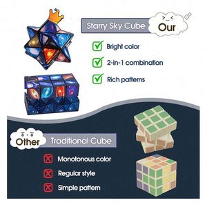 Multi Color Infinite Cube Fidget <b>Dice</b> Spinner Toy for Adults Kids Party Sensory Fidget Christmas Toys - Product Image 5
