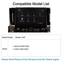 Interface décodeur LVDS CarPlay sans fil améliorée compatible avec Toyota Alphard 2020-2023 avec écran 10 pouces
