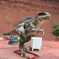 Allosaurus animatronique grandeur nature, modèle de dinosaure réaliste et mobile pour parc à thème
