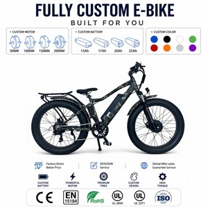 Bicicleta Eléctrica de Caza al por Mayor de Fábrica OEM/ODM, Doble Motor 2000W 60V20Ah, Neumático Ancho, 70-80km/h Alta Velocidad, Pedido a Granel - Product Image 1