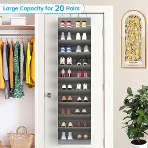 Meilleure vente : Organisateur de rangement suspendu pliable en plastique transparent pour coffre de voiture et porte, type boîte à chaussures - Product Image 5