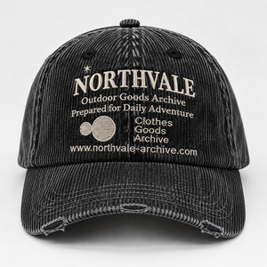Casquette de baseball en velours côtelé noir délavé de haute qualité, style photographie de rue, 6 panneaux, avec logo brodé personnalisé - Product Image 3
