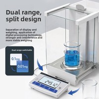 Balance analytique de haute précision à double plage de mesure 0,01 mg, balance électronique de laboratoire 1/100 000