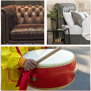 Venda quente Acessórios para Móveis 17mm Comprimento Thumb Push Pins Sofá Prego Tack 11mm Cabeça Redonda Vermelha Ferro Estofos Prego - Product Image 2