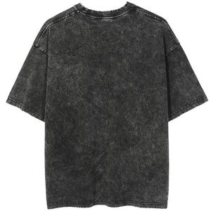 Camiseta extragrande con lavado ácido Camiseta vintage fresca y cómoda tratada con lavado ácido que se desvanece para un acabado suave y relajado - Product Image 2