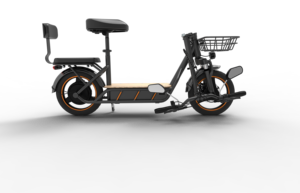 Pour trottinette électrique pliable sans balais C1 Pro avec panier de rangement et siège arrière, autonomie de 100 km, charge rapide 3A pour les trajets quotidiens et usage professionnel - Product Image 4