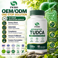Capsules de TUDCA de haute pureté, acide tauroursodésoxycholique, capsules végétales, OEM, étiquette privée, complément alimentaire personnalisé, vente en gros