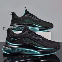 Vente directe d'usine, chaussures de course à coussin d'air pour hommes, respirantes, confortables, antidérapantes, baskets de sport à plateforme pour hommes