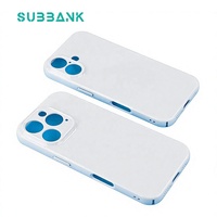 Coque de téléphone vierge pour sublimation en gros Subbank – Personnalisez votre photo pour iPhone 16 – Coque rigide vierge en PBT pour sublimation