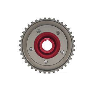 Fraisage CNC personnalisé aluminium usiné rouge anodisé engrenages à came réglables poulie engrenage de distribution accessoires de voiture - Product Image 6