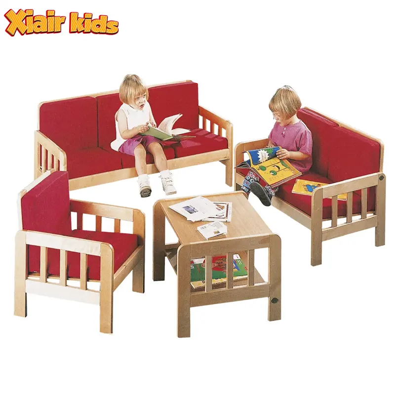 Xiair Montessori Preschool Furniture Daycare Kindergarten Sofa Chair Wooden Childcare Nursery Classroom Wooden Chair For Kids