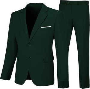 Mens Slim Fit <span class=keywords><strong>2</strong></span> mảnh phù hợp với hai nút notched ve áo rắn phù hợp với áo khoác quần Bộ TUXEDO cho <span class=keywords><strong>prom</strong></span> - Product Image 1