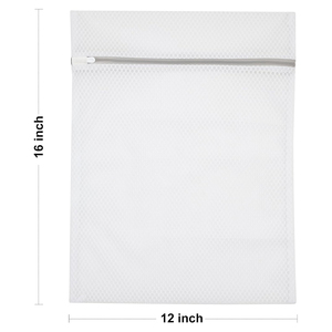 Sac de Lavage en Maille Nid d'Abeille DIY Grande Capacité avec Fermeture Éclair Colorée, Sac à Linge Personnalisable – Offre Spéciale - Product Image 2