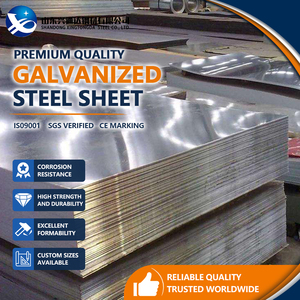 Lámina de Acero Galvanizado SS400 Q235, Dureza Total, Z180 G/sqm 0.20mm, JIS G3302, con Excelente Resistencia a la Corrosión - Product Image 1