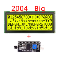 Module LCD 5V 2004 en stock, affichage de caractères 20x4, écran bleu jaune vert, contrôleur HD44780 ST7066, port parallèle IIC I2C