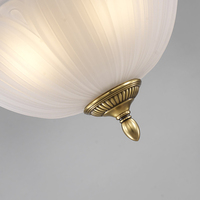 Luz de techo de vidrio esmerilado de cobre moderno Simple VH para dormitorio nórdico hogar Hotel pasillo iluminación decorativa colgante