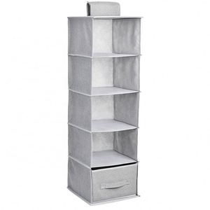 Organisateur de placard suspendu à 5 étagères, organiseurs à 5 tiroirs, organisateur de couches pour placard avec compartiments pour salon - Product Image 2
