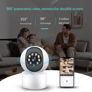 Caméra intelligente sans fil pour bébé, Audio bidirectionnel, <span class=keywords><strong>Babyphone</strong></span> 360, sécurité domestique, Wifi, vidéo, moniteur pour bébé - Product Image 4
