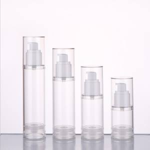 Nouveau design 30ml 50ml pour plastique blanc transparent comme PP pot de crème sans air bouteille à pompe cosmétiques nouveau design pour soin de la peau shampooing Loti - Product Image 3