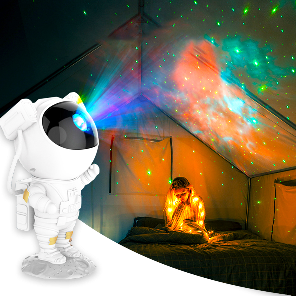 Space Astronaut Projector Lamp, Nebula Starry Sky Star Projector Galaxy Projector Night Light for Kids