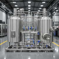 Équipement de brasserie commerciale 1000L 1200L, système de brassage de bière en acier inoxydable, installation clé en main de microbrasserie pour bar à bière artisanale