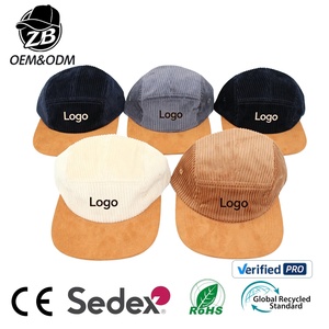 Gorras de Béisbol HKZB Personalizadas, Estilo Casual, Visera Plana, Cierre a Presión, 5 Paneles, Gorra de Campamento con Visera de Gamuza, Estilo Hip Hop, Visera Corta - Product Image 1
