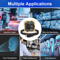 Zhongwei Aoke 48MP Imx586 USB2.0 Kamera Modülü 8000x6000 Sabit Odaklama 6mm 60 Distorsiyonsuz UVC Ücretsiz Sürücü 38x38mm M12 H.264