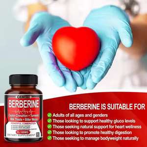 Supplément à base de plantes OEM ODM capsules de berbérine avec cannelle de Ceylan curcuma chardon-Marie melon amer soutien coeur bien-être - Product Image 3