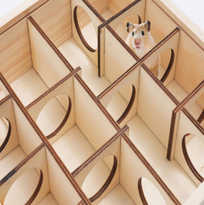 Golden Bear House Cage moderne en bois pour animaux de compagnie pour petits animaux, y compris les chiens - Product Image 3