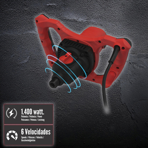 Frullatore Elettrico 1400 Watt 6 Velocità con Variatore di Potenza - Product Image 3