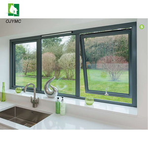 Mới nhất hiện Đại Duy nhất Hàng Đầu Treo nhôm nhiệt phá vỡ chống trộm Windows Swing Đôi Treo Cửa Sổ thép không gỉ màn hình lưới - Product Image 2