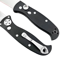 Couteau de poche pliant D2 avec manche G10, trou pour le pouce, lame partiellement dentelée, couteau pliant EDC léger, mini couteau pliant