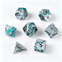 Ensemble de dés en métal Dragon de la Forêt pour jeux de rôle sur table, fournisseur en gros de dés polyédriques fantastiques