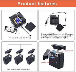 דלת מוסתרת מנעול ארון בלתי נראה חכם עם אפליקציה נגד גניבת שליטה מרחוק נגד גניבת אבטחה עבור משרד הבית - Product Image 2